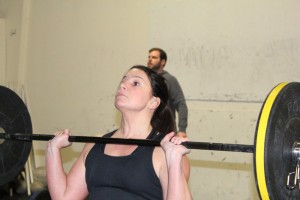 CrossFit Testimonials tanya with weight bar